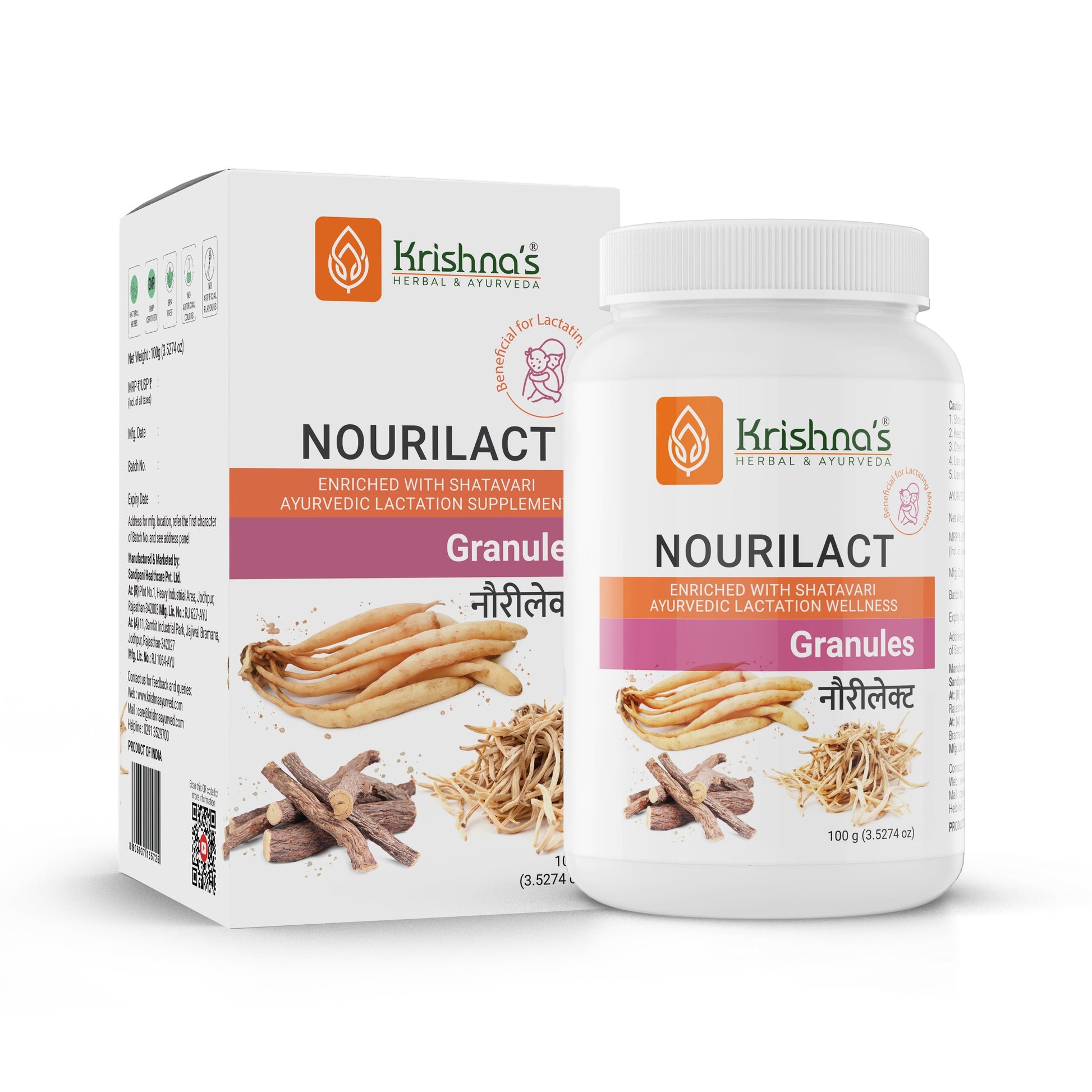Krishna'S Herbal & Ayurveda Nourilact Granules 