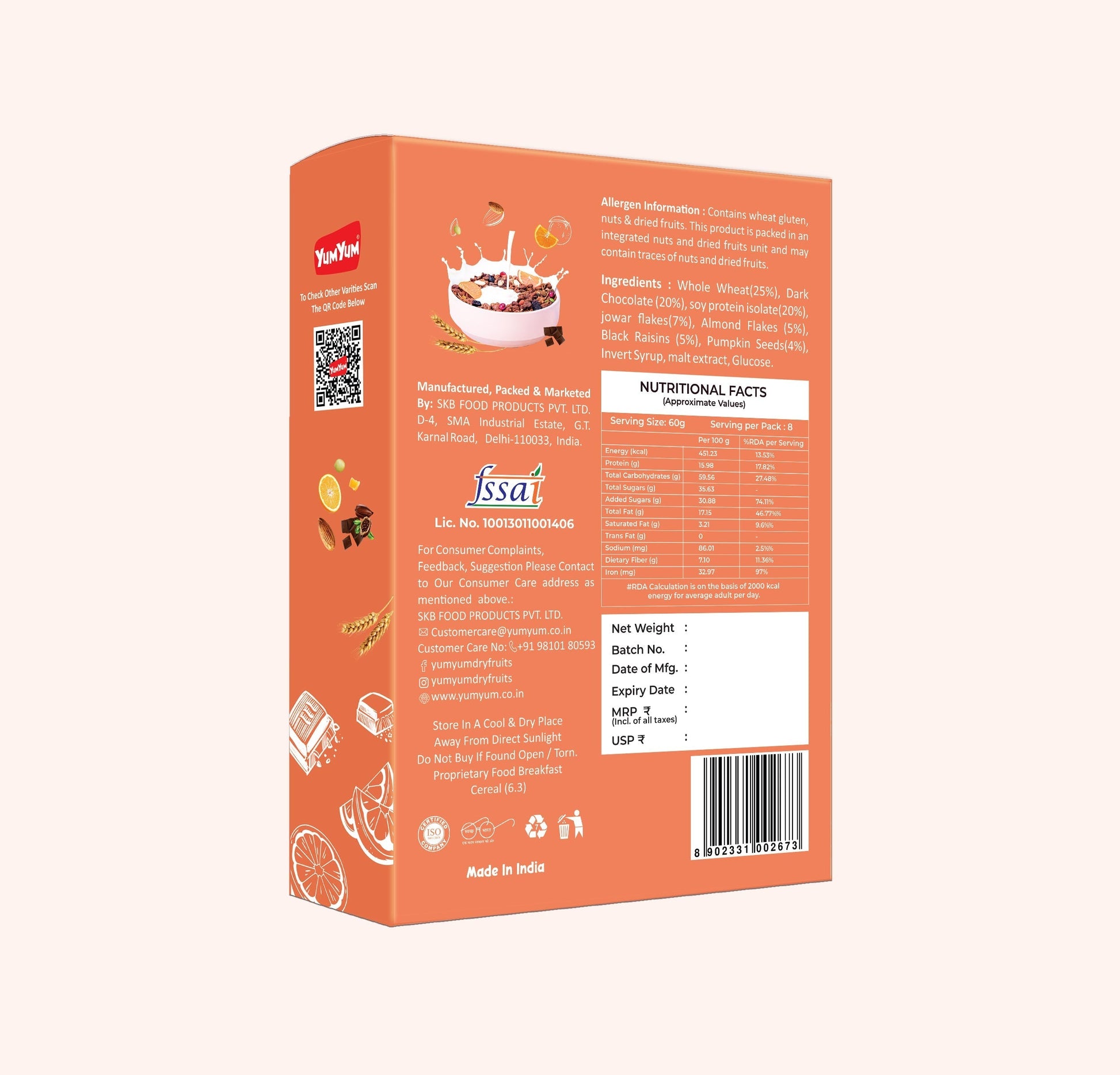 Yum Yum High Protein Muesli Box  Grab2Buy Yum Yum Grab2Buy