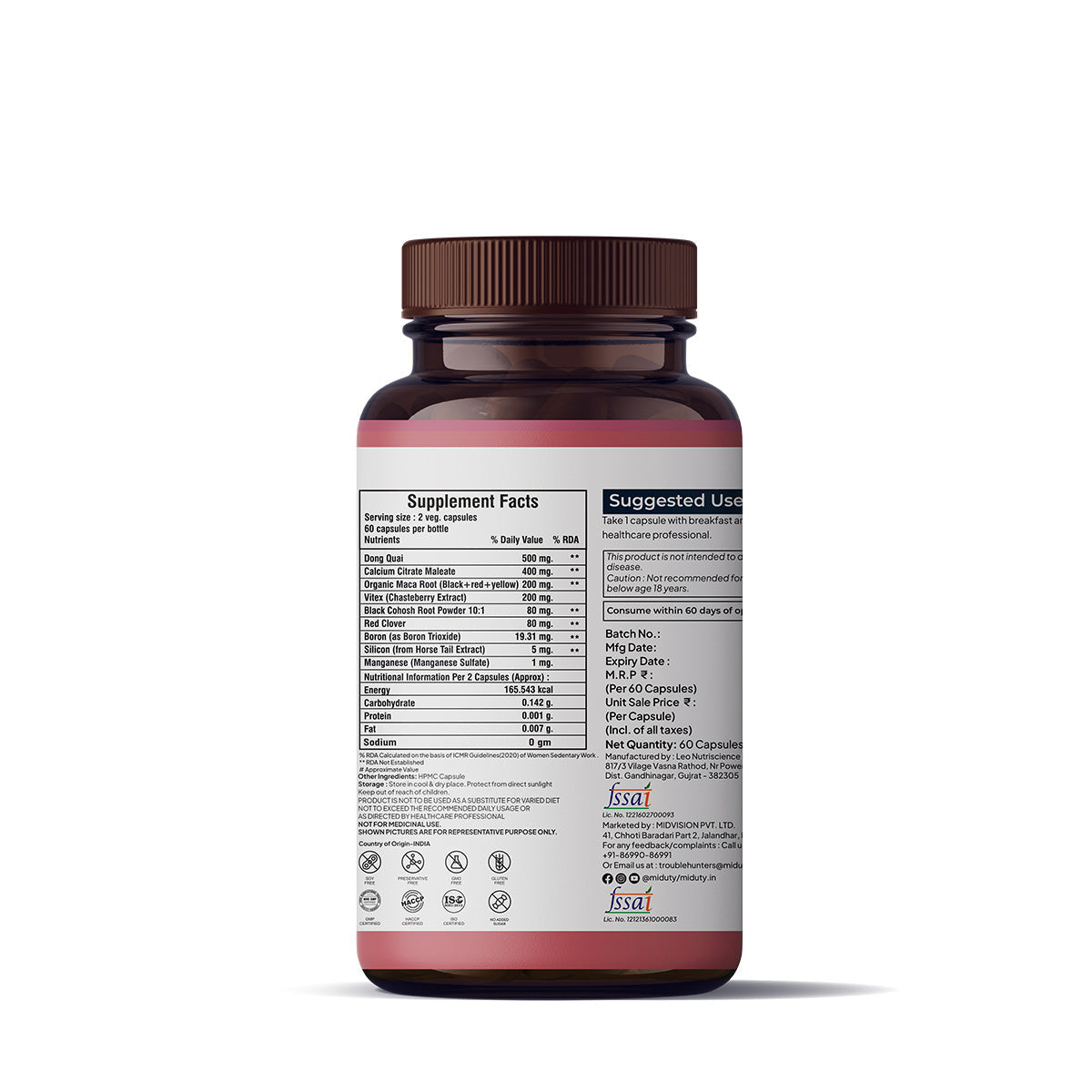 Miduty by Palak Notes Menopause Capsules 