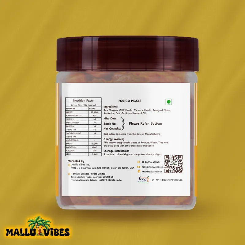 Mallu Vibes Home Made Mango Pickle Mallu Vibes