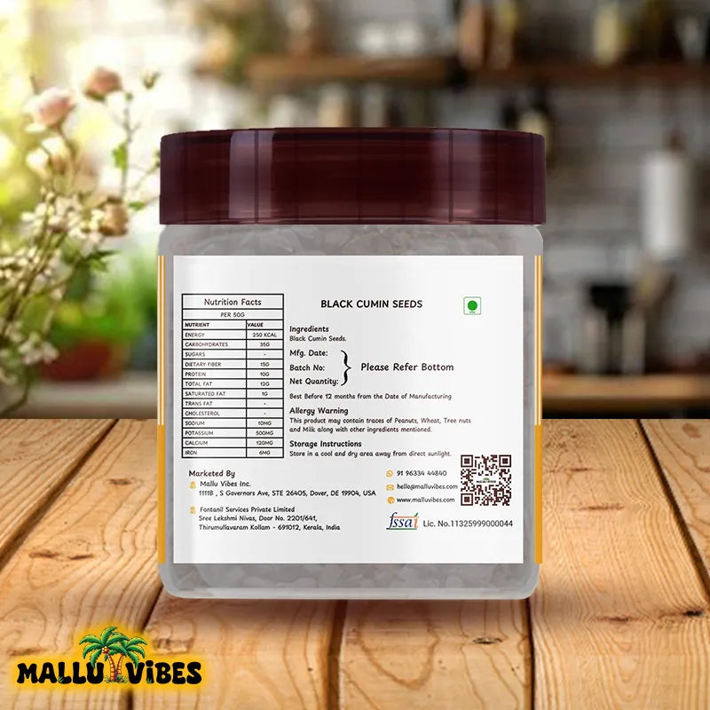 Mallu Vibes Black Cumin Seeds Mallu Vibes