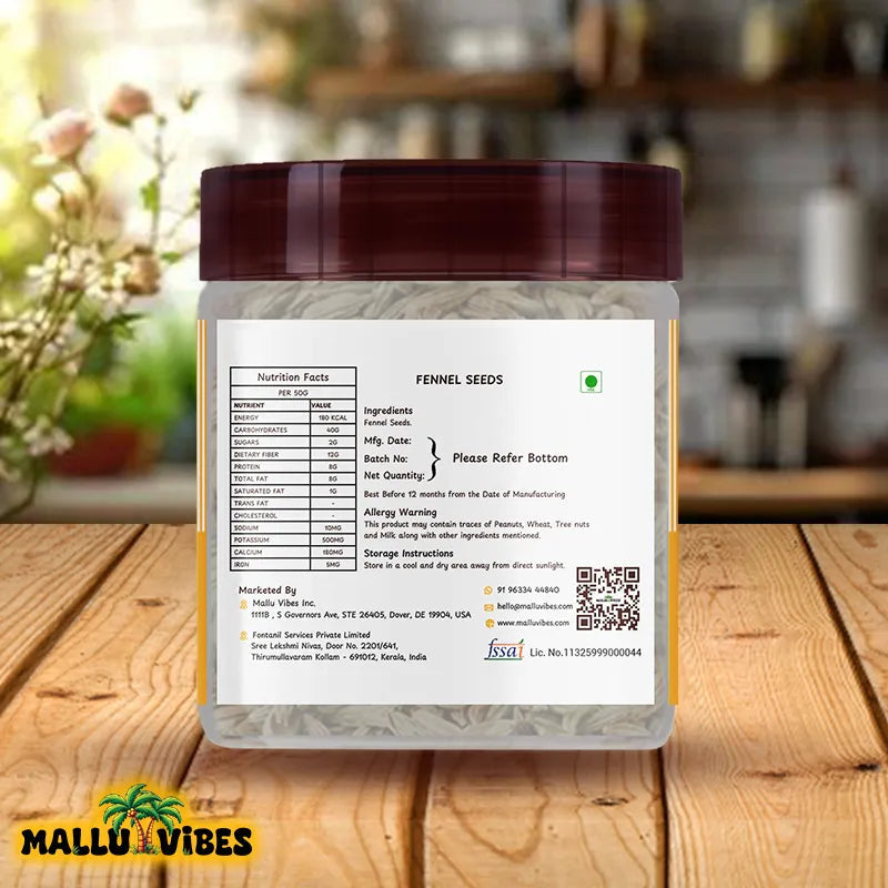 Mallu Vibes Fennel Seeds Mallu Vibes