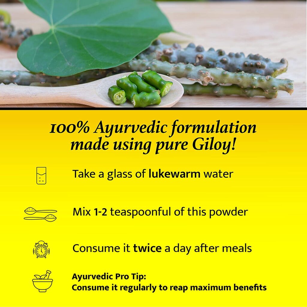 Baidyanath Guduchi (Giloy) Churna – Helps Boost Immunity – 100 gm For Immunity, skin inflammation 
