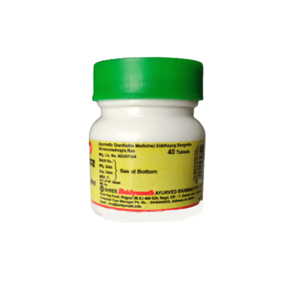 Baidyanath Shirashooladivajra Ras (40 Tabs):