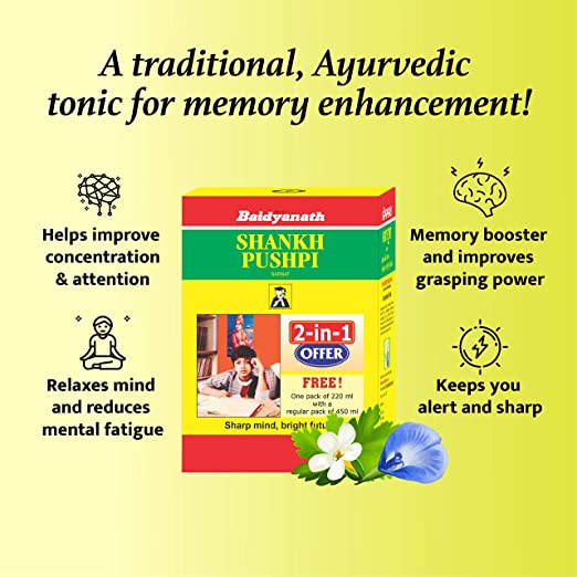 Baidyanath Shankhapushpi Sharbat - 450 ml 