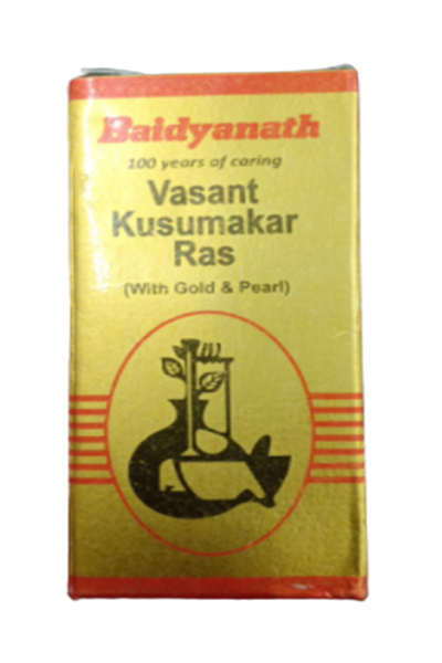 Baidyanath Basant / Vasant Kusumakar Ras with Gold and Pearl 
