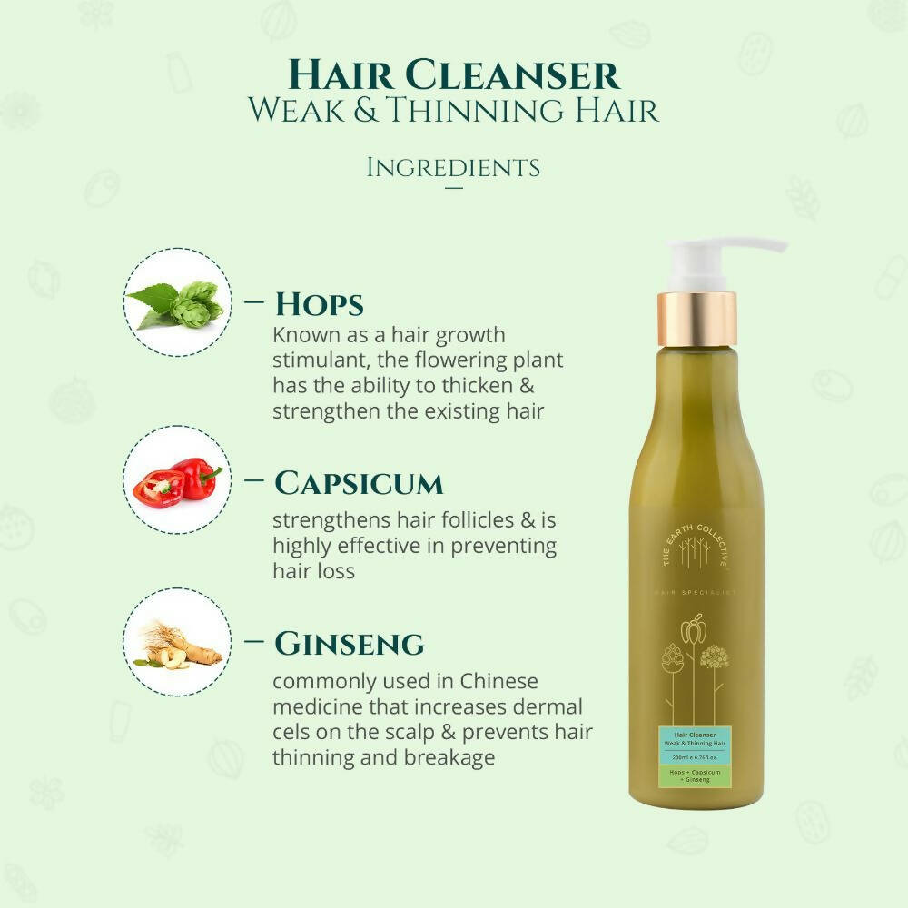 The Earth Collective Hair Cleanser - Weak & Thinning Hair  Grab2Buy The Earth Collective Grab2Buy