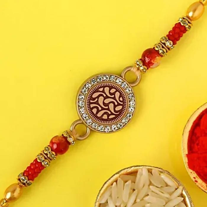 Meenakari Work Rakhi & Bournville Chocolate