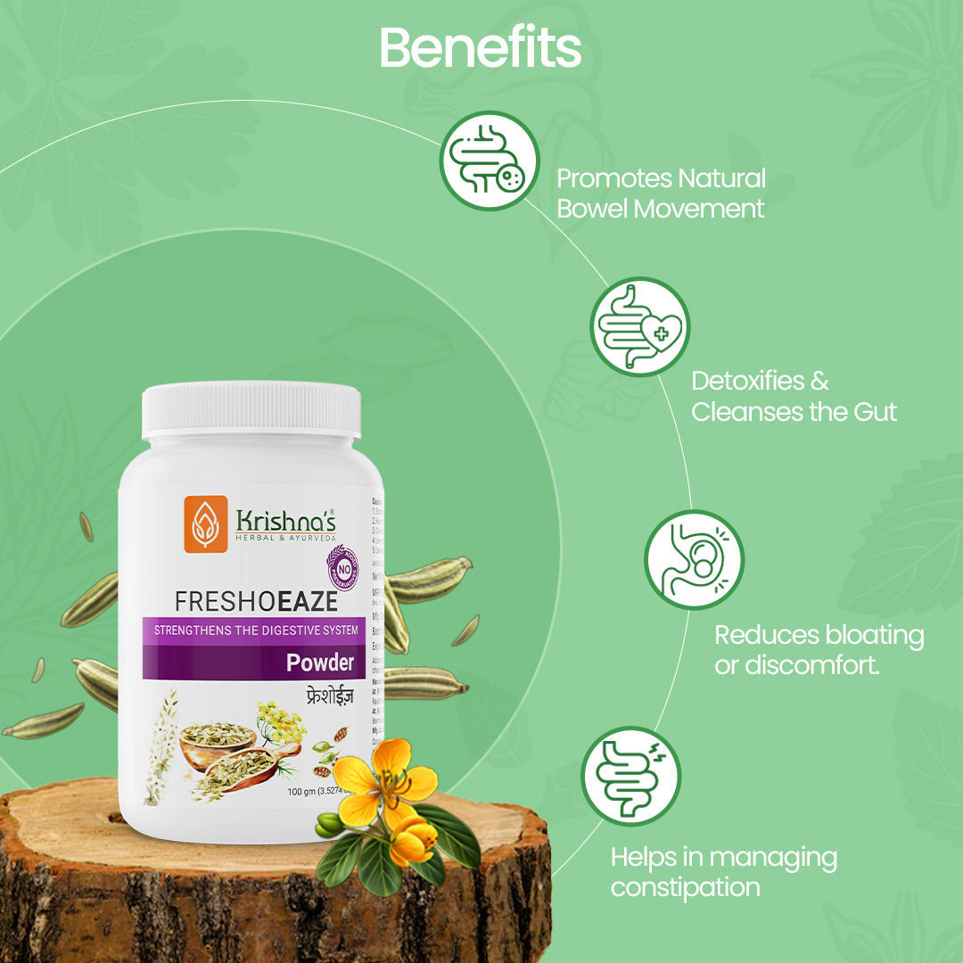 Krishna'S Herbal & Ayurveda Freshoeaze Powder 