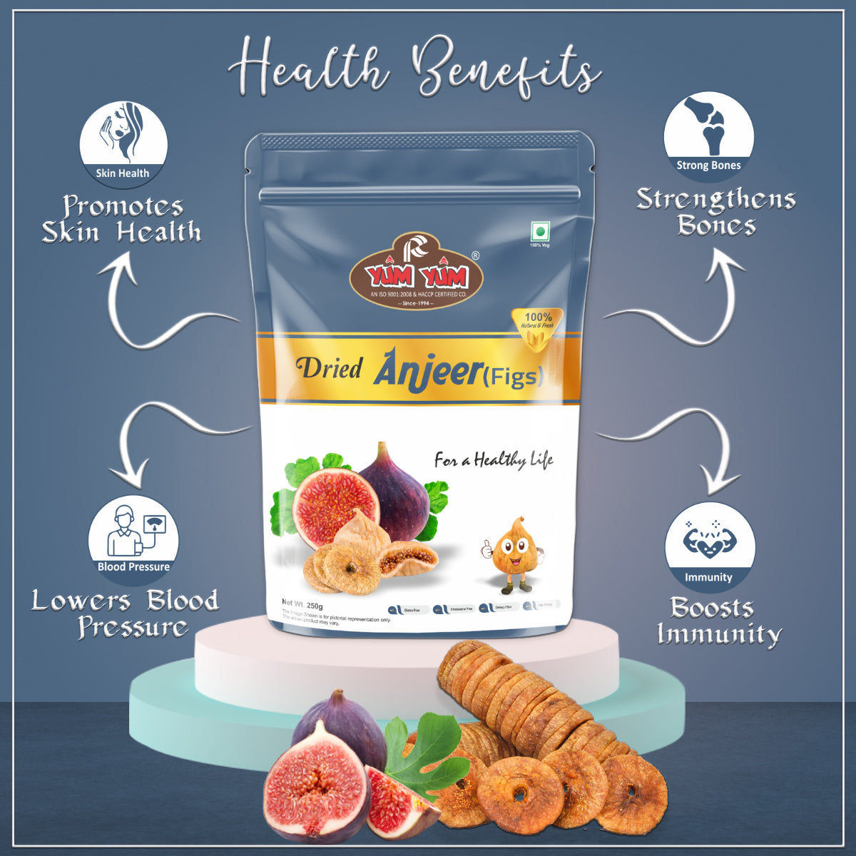 Yum Yum Anjeer/Figs Pouch  Grab2Buy Yum Yum Grab2Buy