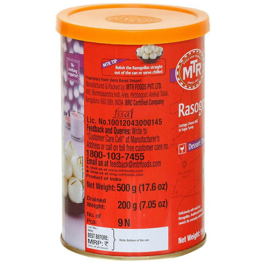 MTR Rasogolla Tin - Grab2buy