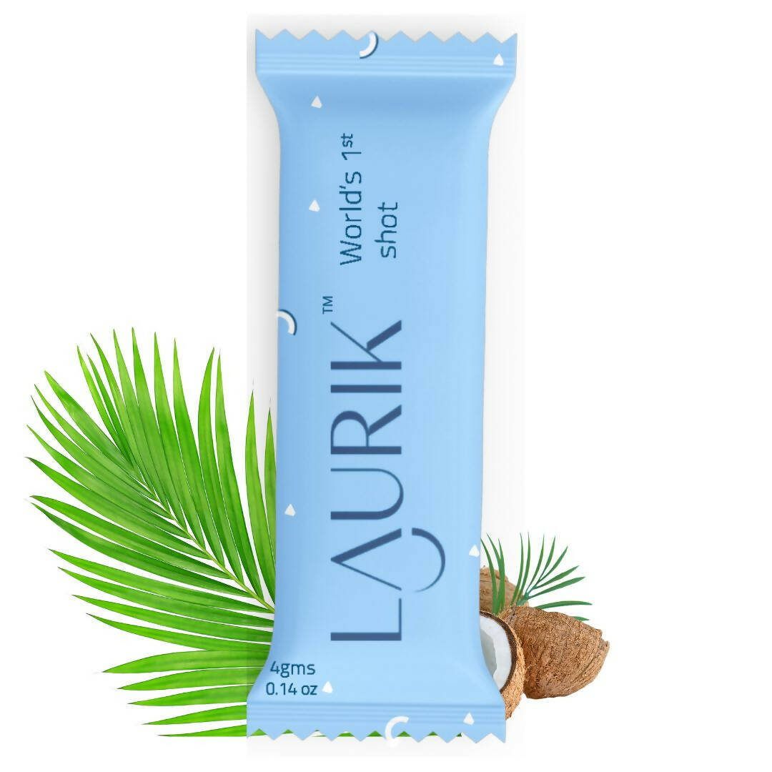 Laurik Hair Care Shots Supplement Powder For Women, Longer, Stronger, Shinier & Smooth Hair, With Green Coffee - Vanilla