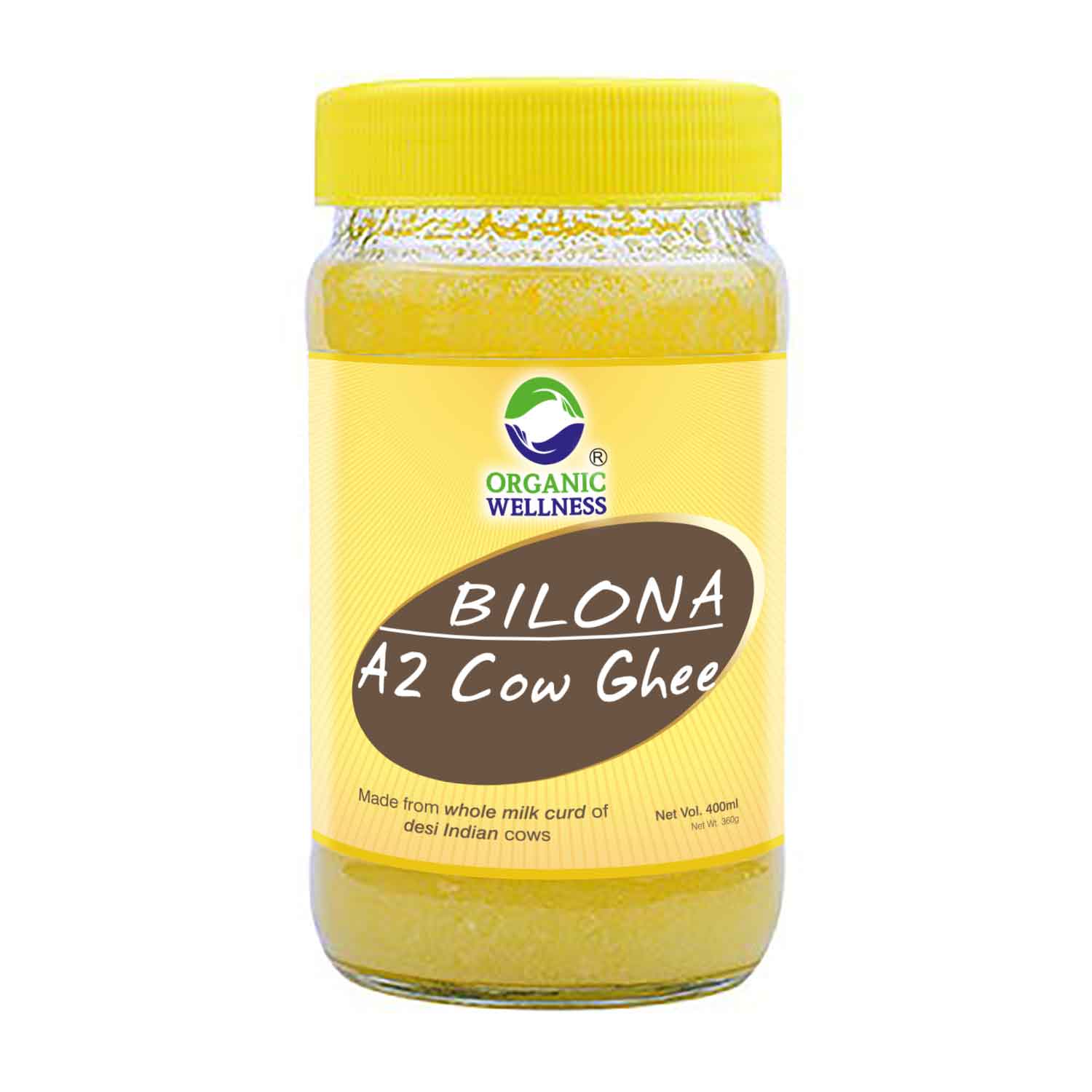 Organic Wellness A2 Bilona Cow Ghee | Vedic Bilona Method Ghee | 100% Pure, Natural & Healthy Ghee | Boost Your Energy With Premium & Traditional Ghee 