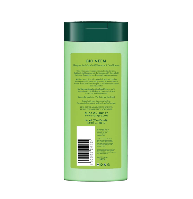 Bio Neem Margosa Anti Dandruff Shampoo & Conditioner