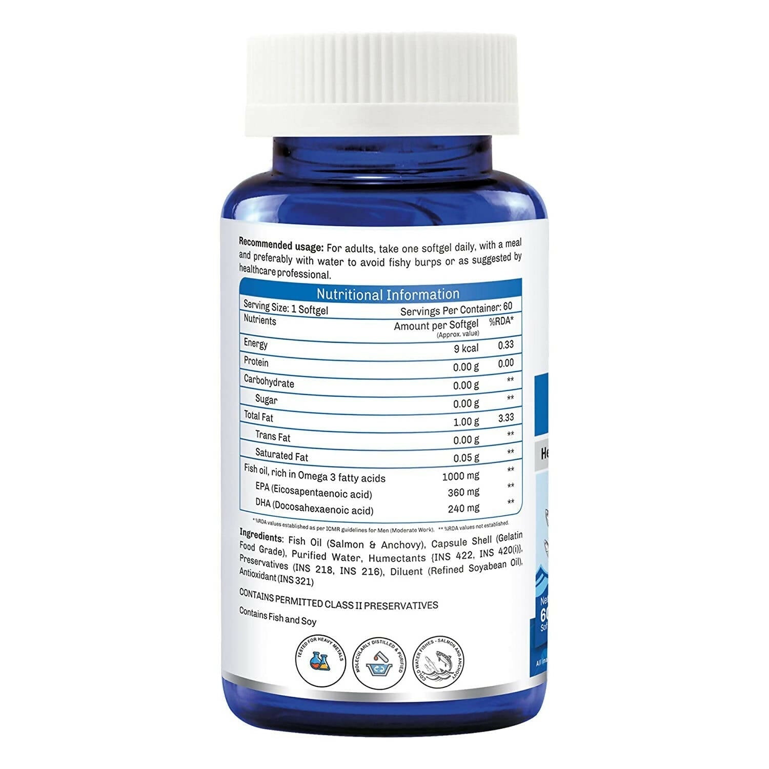 Onelife Mega One Fish Oil Omega 3 Fish Oil Softgels - Grab2buy