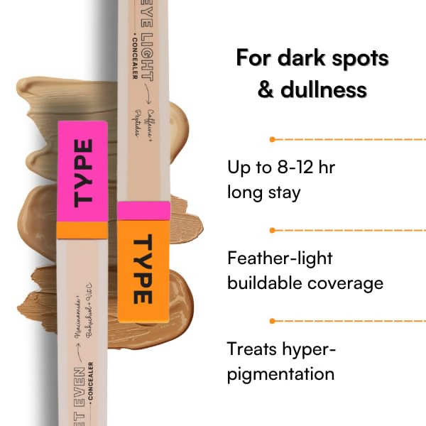 Type Beauty Get Even Concealer - Chai 30  Grab2Buy Type Beauty Grab2Buy