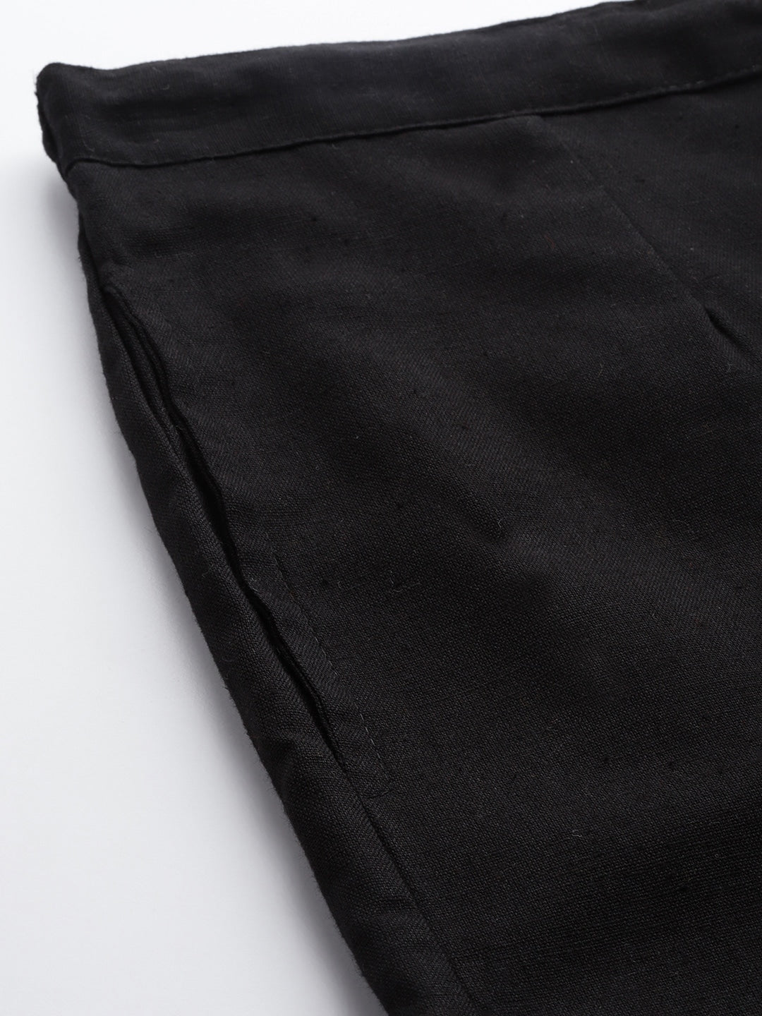 Yufta Black Cotton Fit Trousers  Grab2Buy Yufta Grab2Buy