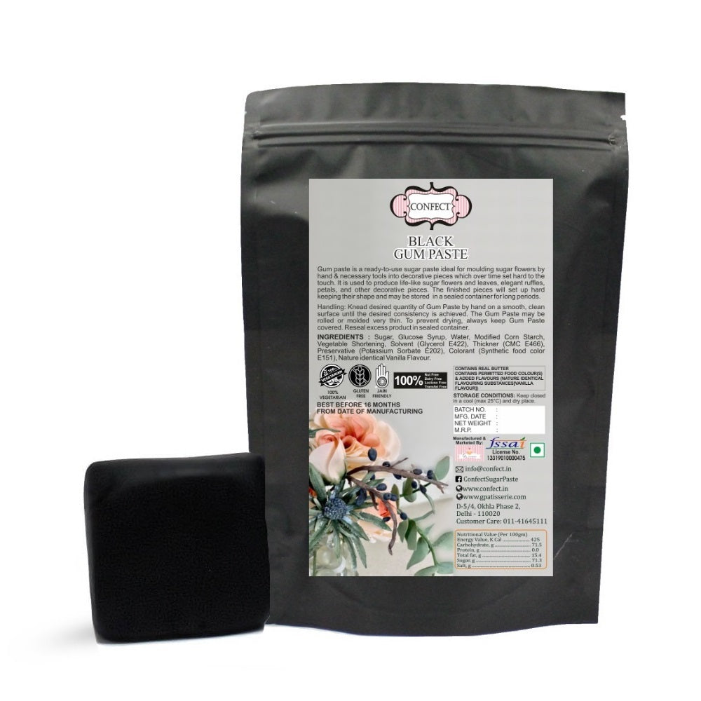 Confect Black | Edible Gum paste