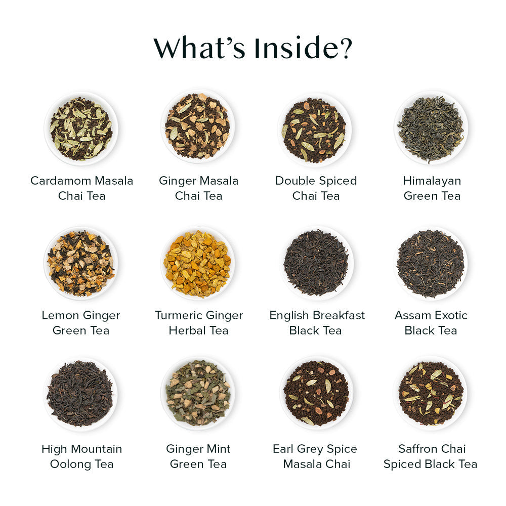 Bloom, Tea Gift Set, 12 Teas 