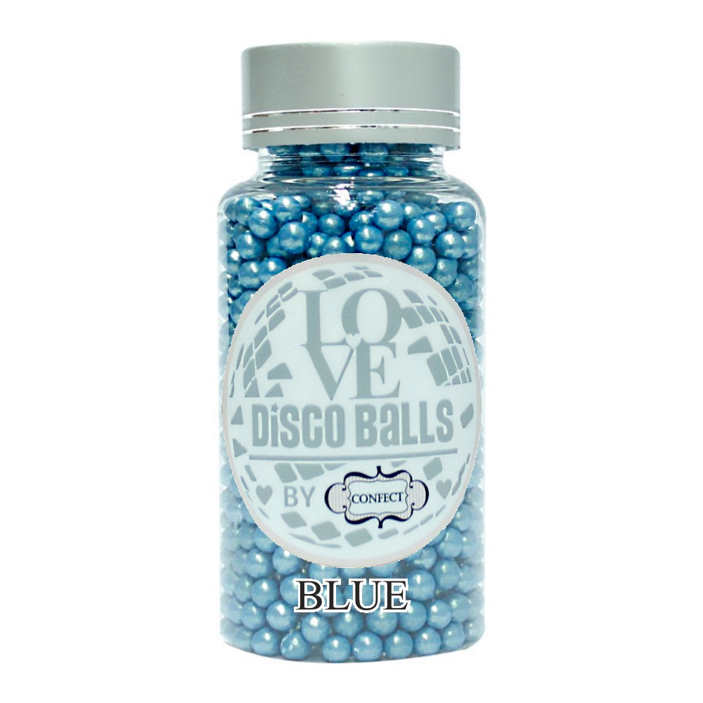 Confect Blue Disco Balls Sprinkles 6 MM