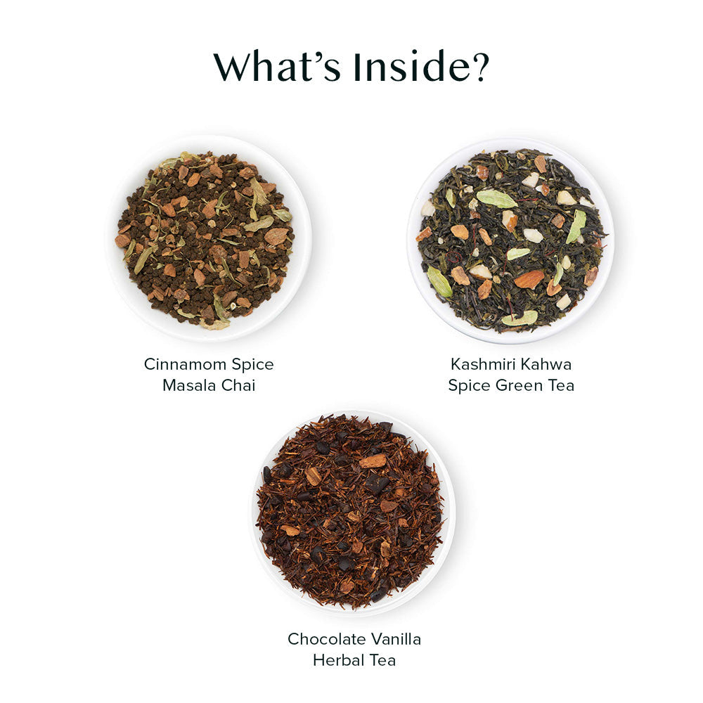 Blush, Tea Gift Set, 3 Teas 