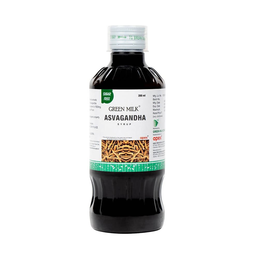 Apex Ayurvedic Green Milk Asvagandha Syrup  Grab2Buy Apex Grab2Buy