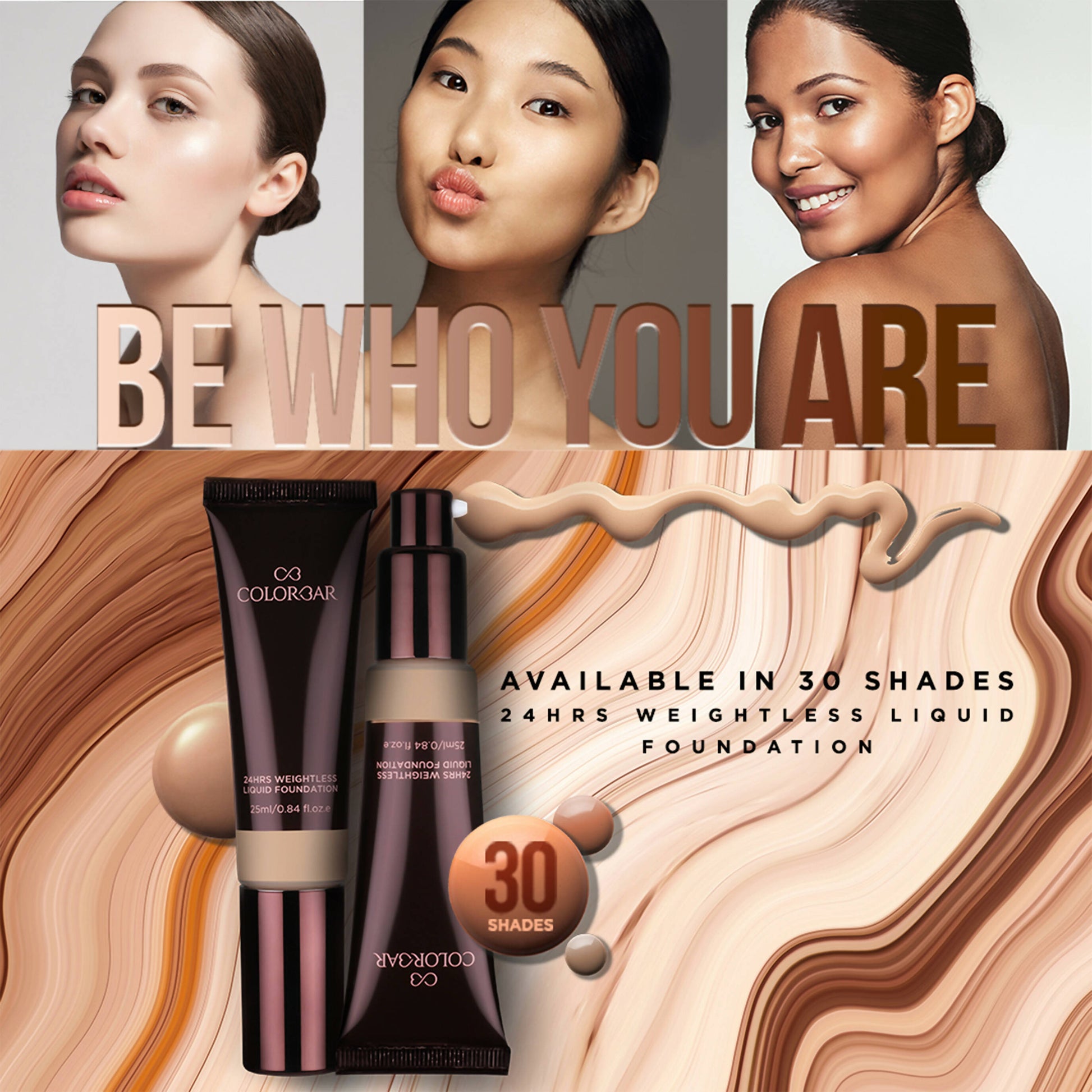 Colorbar 24Hrs Weightless Liquid Foundation Fw 3.3 
