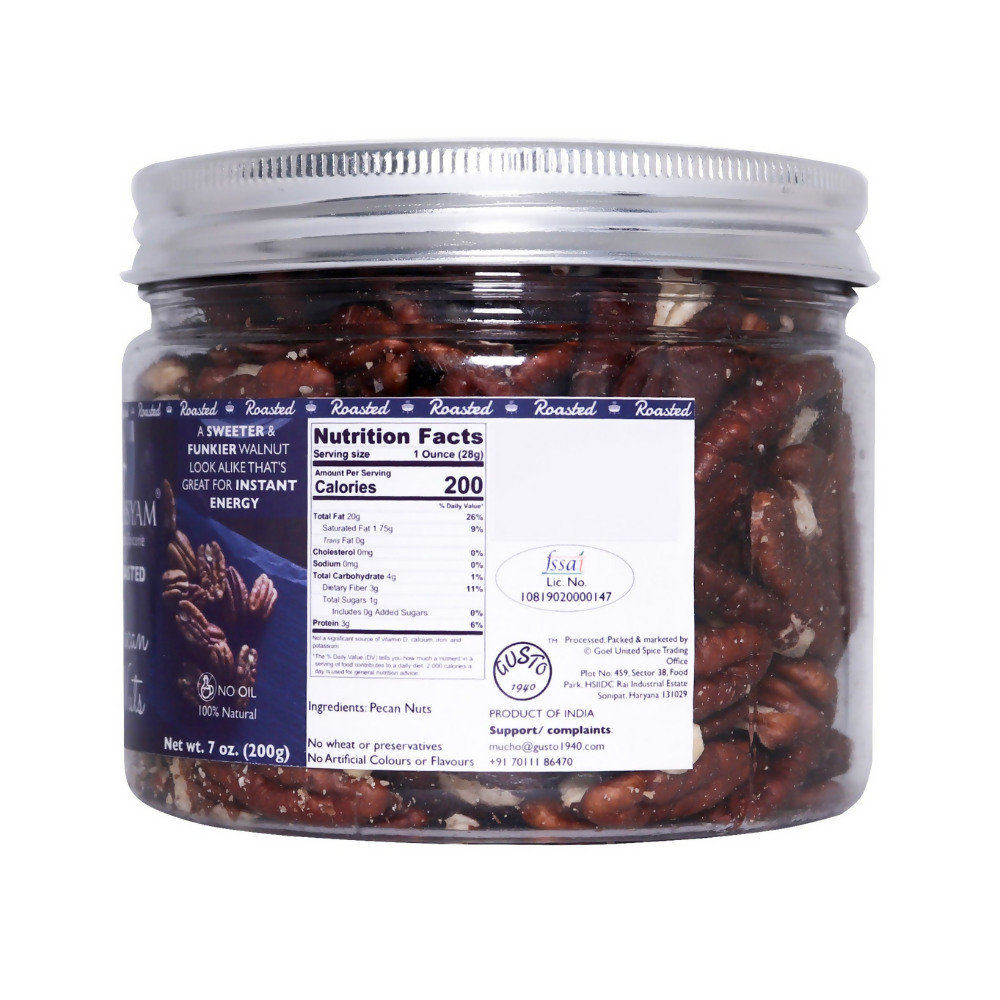 Tassyam Organics Roasted Pecan Nuts