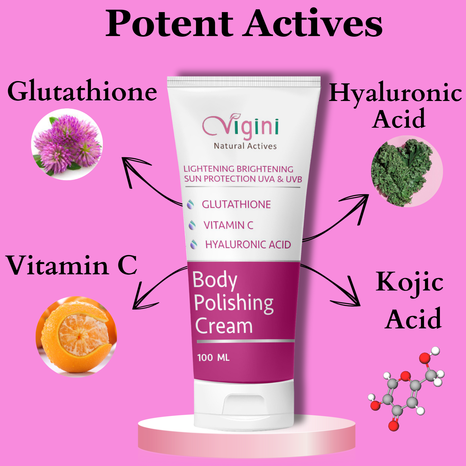 Vigini Whitening Lightening Body Polishing Day Night Gel Cream  Grab2Buy Vigini Grab2Buy
