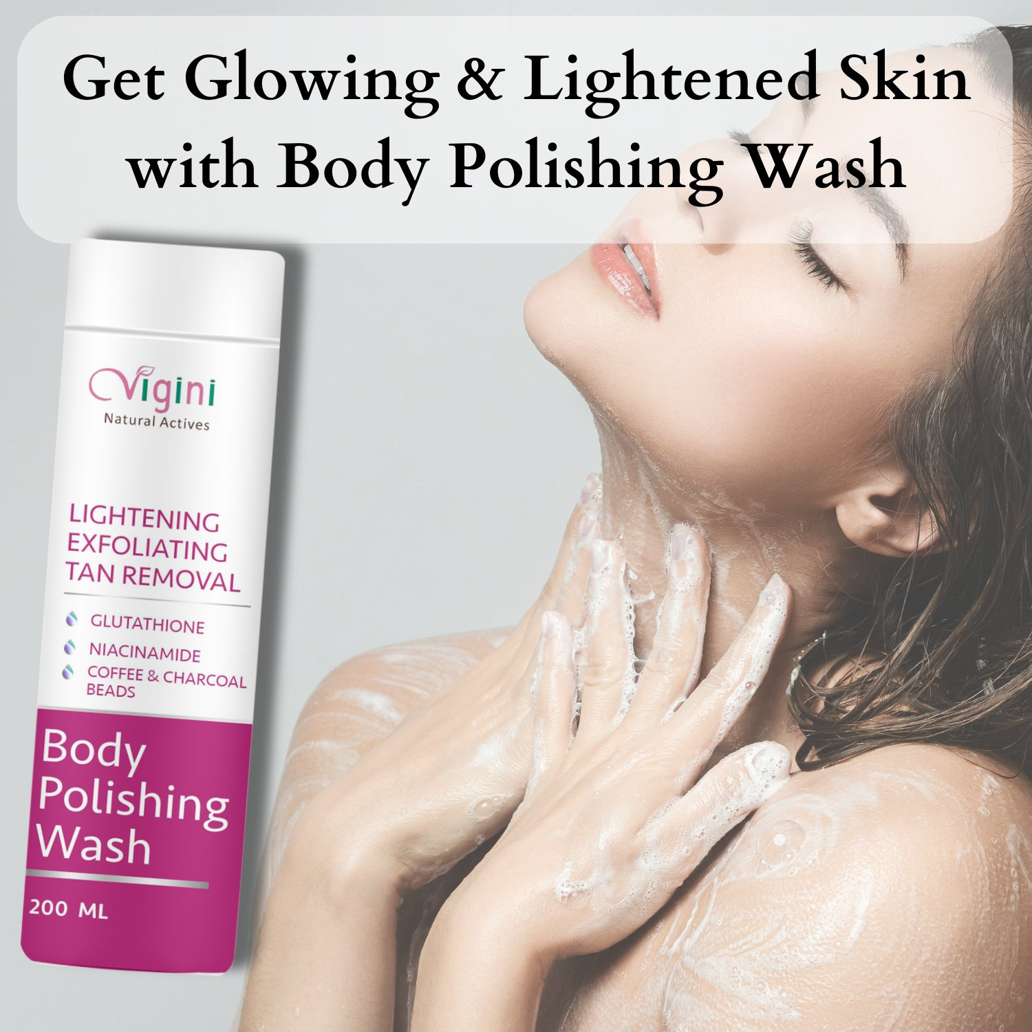 Vigini Lightening Brightening Body Polishing Wash for Men Women  Grab2Buy Vigini Grab2Buy