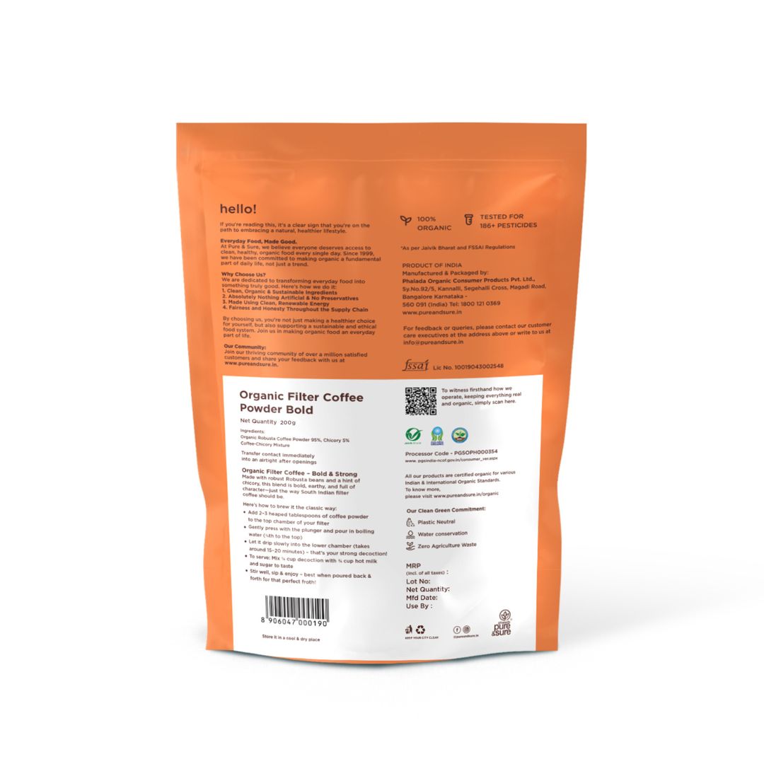 Pure & Sure Organic Coffee Bold