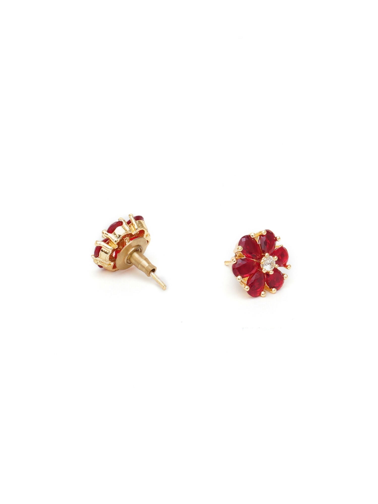 stone stud (Red) - Ruby Raang