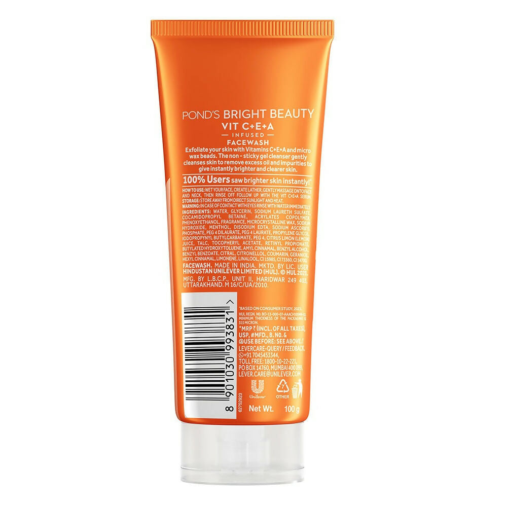 Ponds Bright Beauty Vit C+E+A Gel Face Wash 