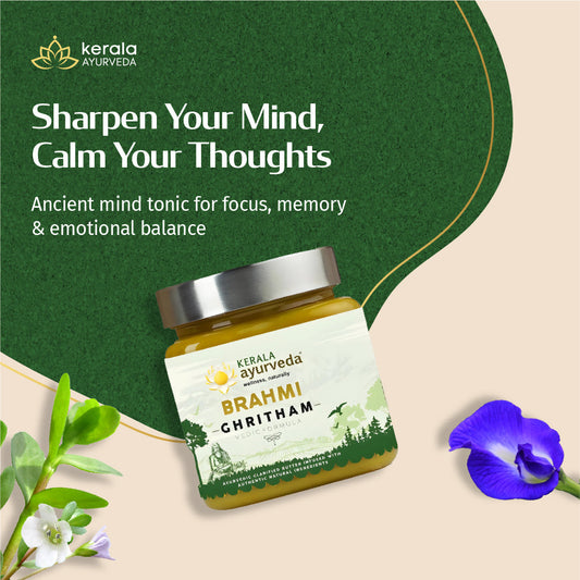 Brahmi Ghee (Ghritham) - Herb Infused Ghee for Focus and Memory 