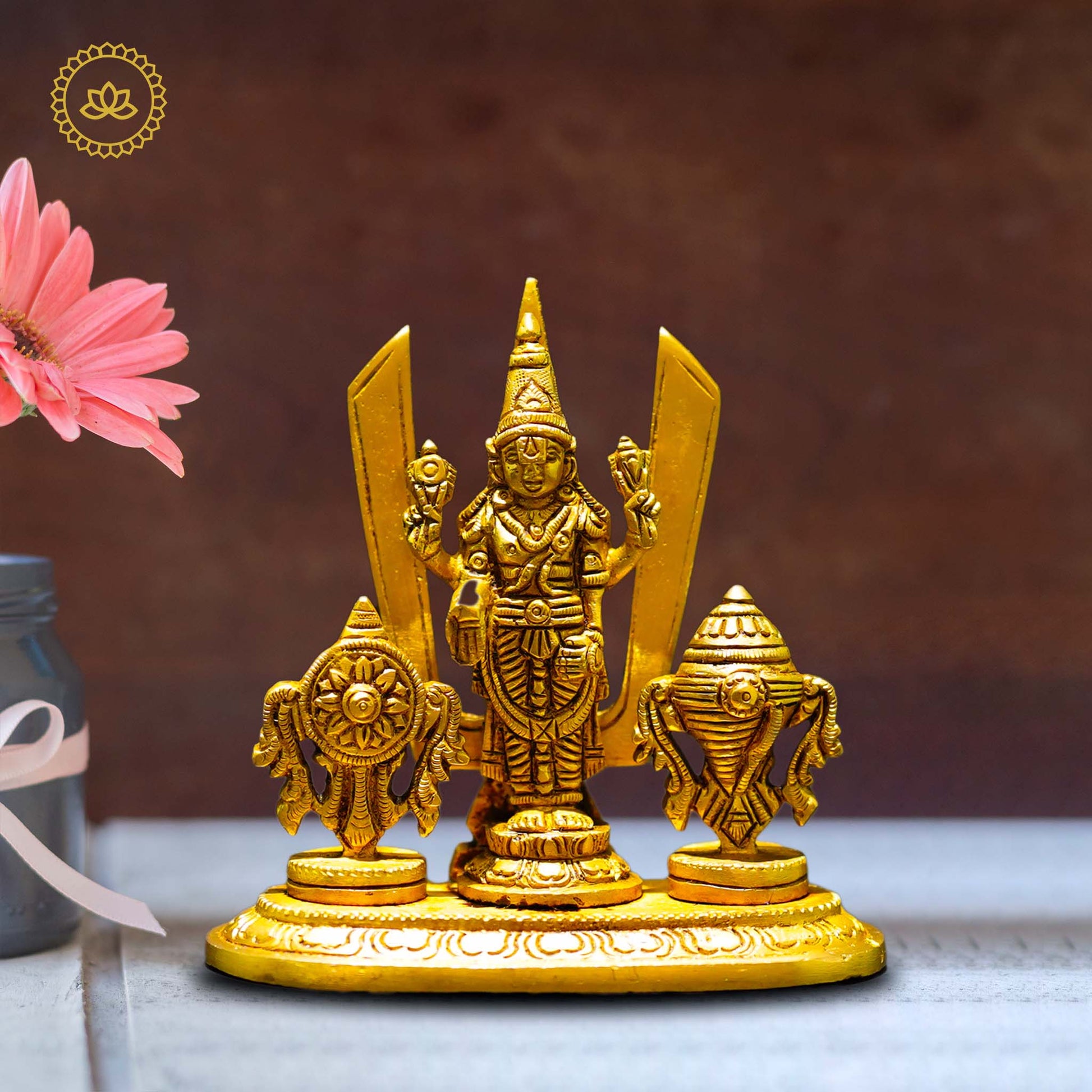Brass Balaji with Shankchakra - Grab2buy