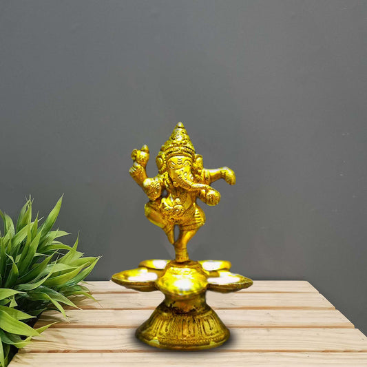 Brass Ganesha Deepa - Grab2buy