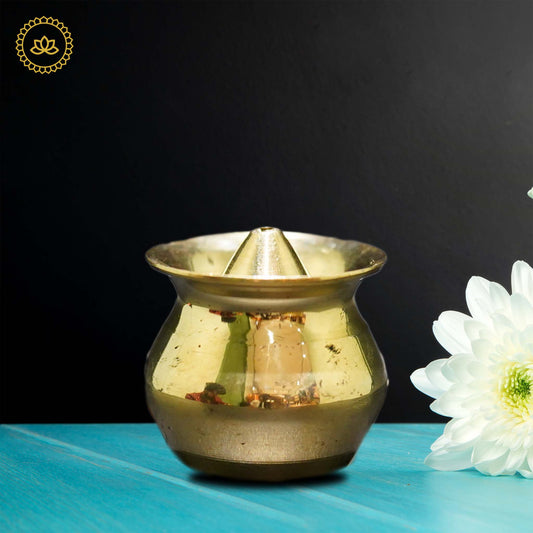 Brass Kalash Agarbatti Holder - Divine Fragrance and Prosperity for Homes - Grab2buy