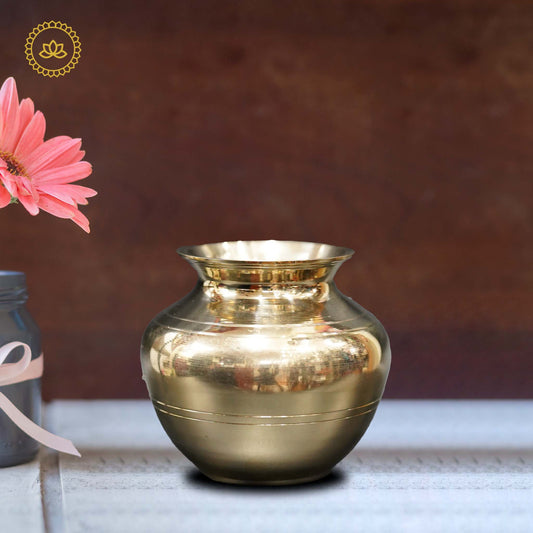 Brass Kalasha Lota: Embrace Divine Blessings and Abundance - Grab2buy