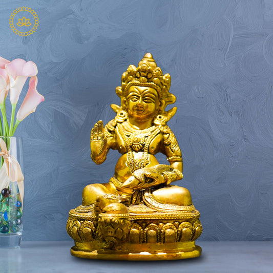 Brass Kubera - Lord of Wealth and Prosperity - Grab2buy