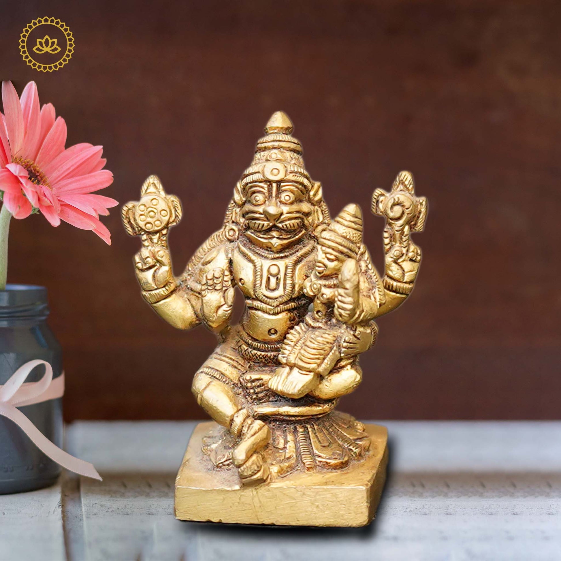 Brass Lakshmi Narasimha Idol - Grab2buy