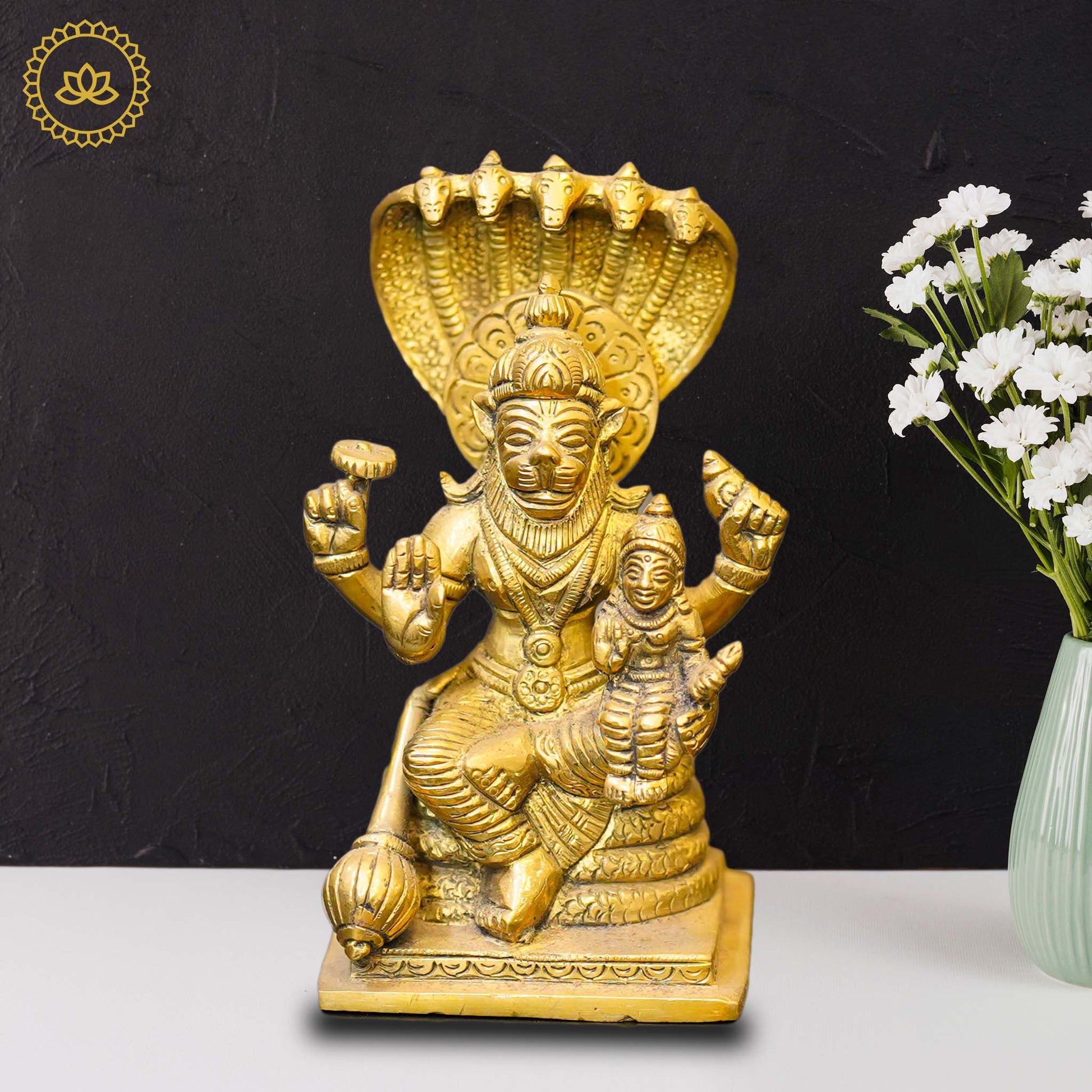 Brass Lakshmi Narasimha Swamy Idol - Grab2buy