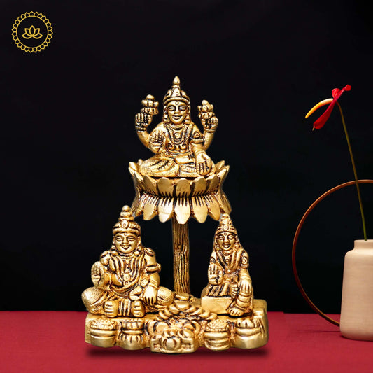 Brass Lakshmi with Kubera & Reddhi Idol - Grab2buy