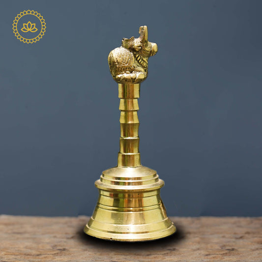 Brass Nandi Sitting Bell - Divine Melodies for Homes - Grab2buy