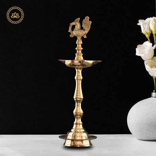 Brass Peacock Diya - Divine Illumination for Homes - Grab2buy