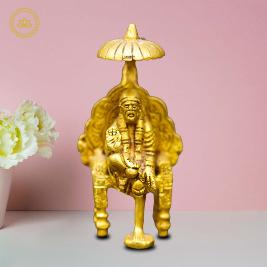 Brass Simhasan Sai Baba: A Divine Treasure for Your Homes - Grab2buy