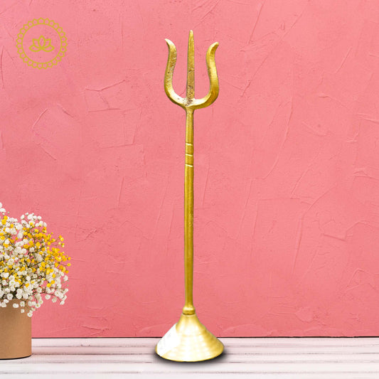 Brass Trishul - Invoke the Divine Power of Lord Shiva - Grab2buy