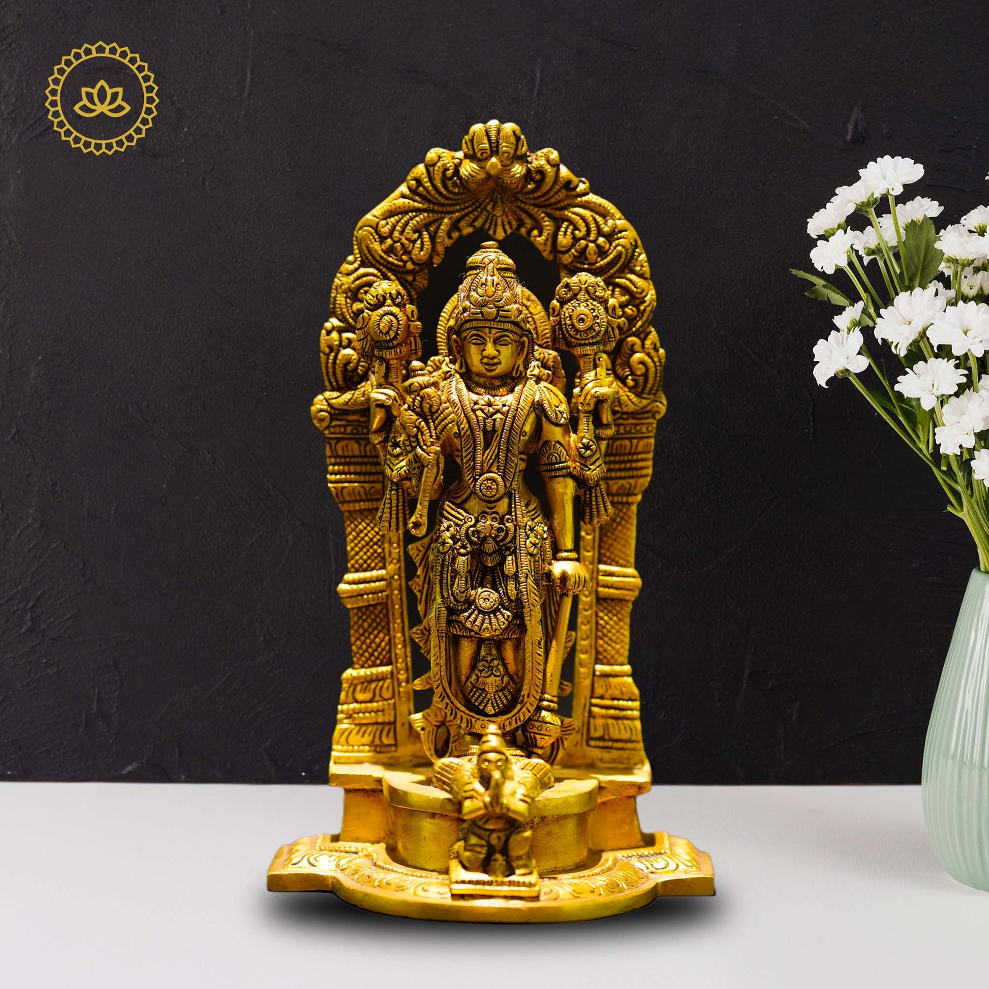 Brass Vishnu Statue - Sacred Presence for Spiritual Seekers - Grab2buy