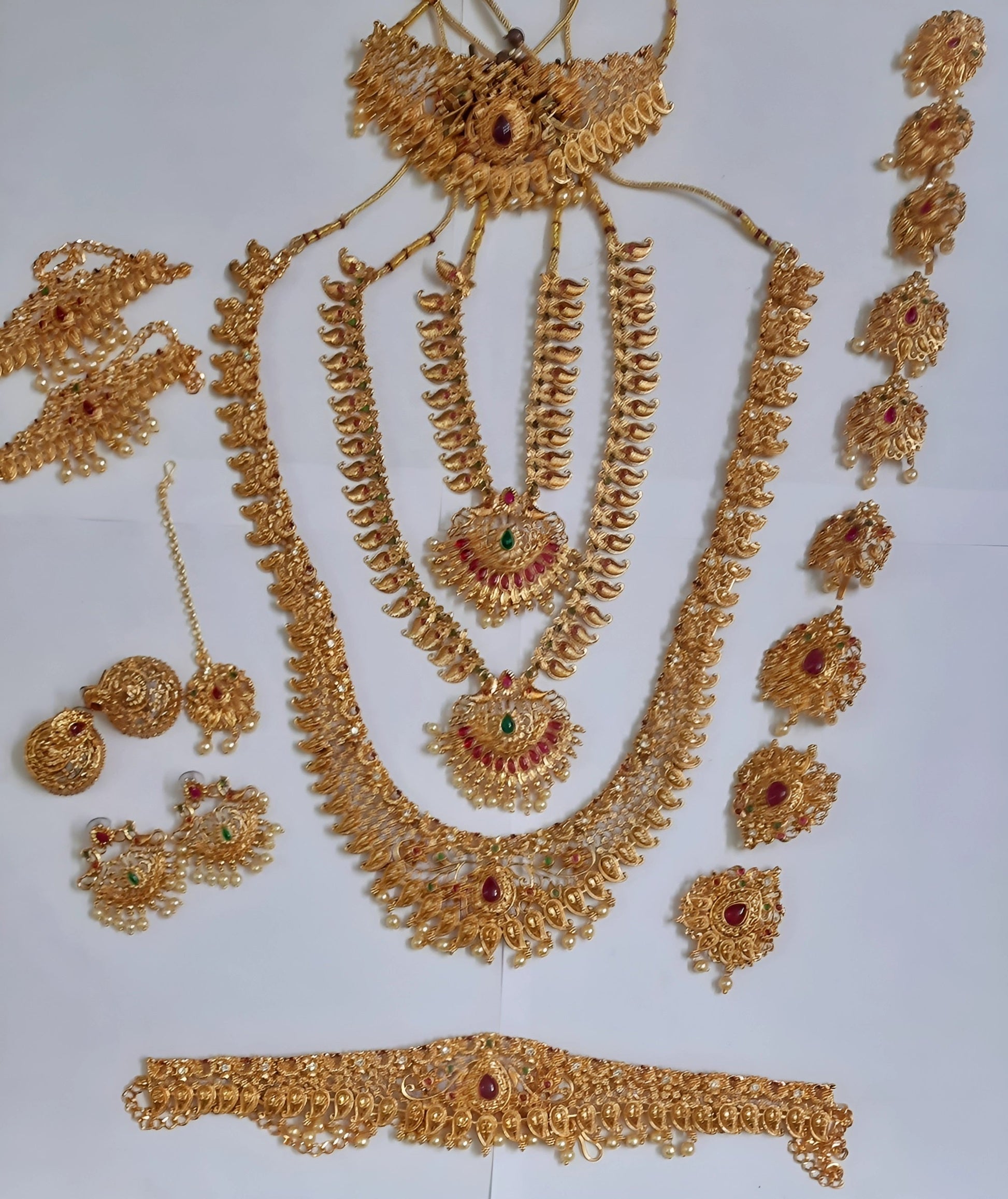 Elite Trading 19 piece Golden Bridal Jewellery Set Elite Trade