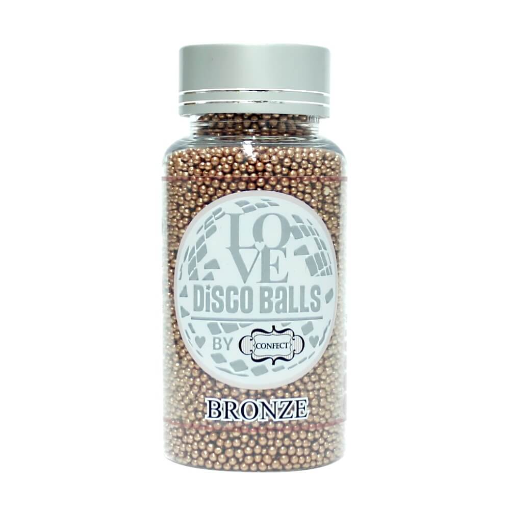 Confect Bronze Disco Balls Sprinkles 2 MM