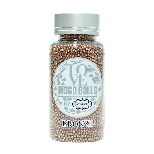 Confect Bronze Disco Balls Sprinkles 2 MM